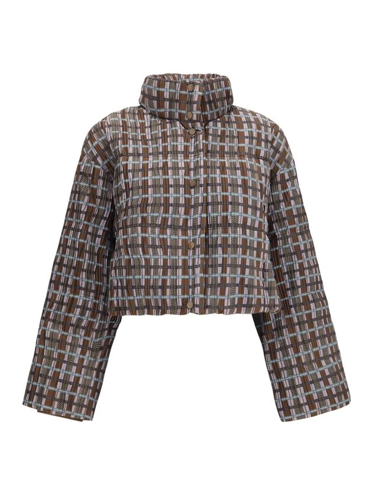 Brown Goose Down Full-Length Jacket