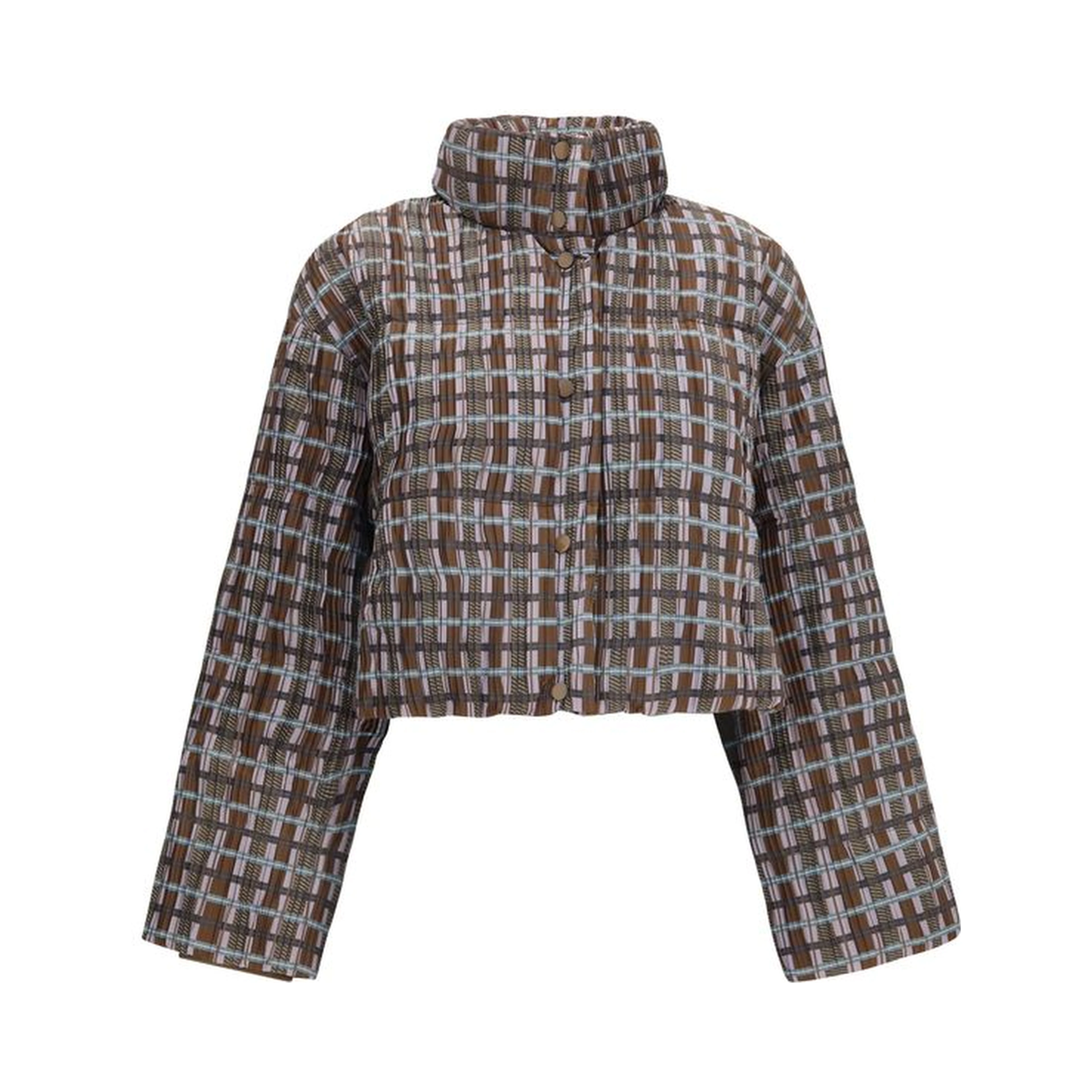 Brown Goose Down Full-Length Jacket