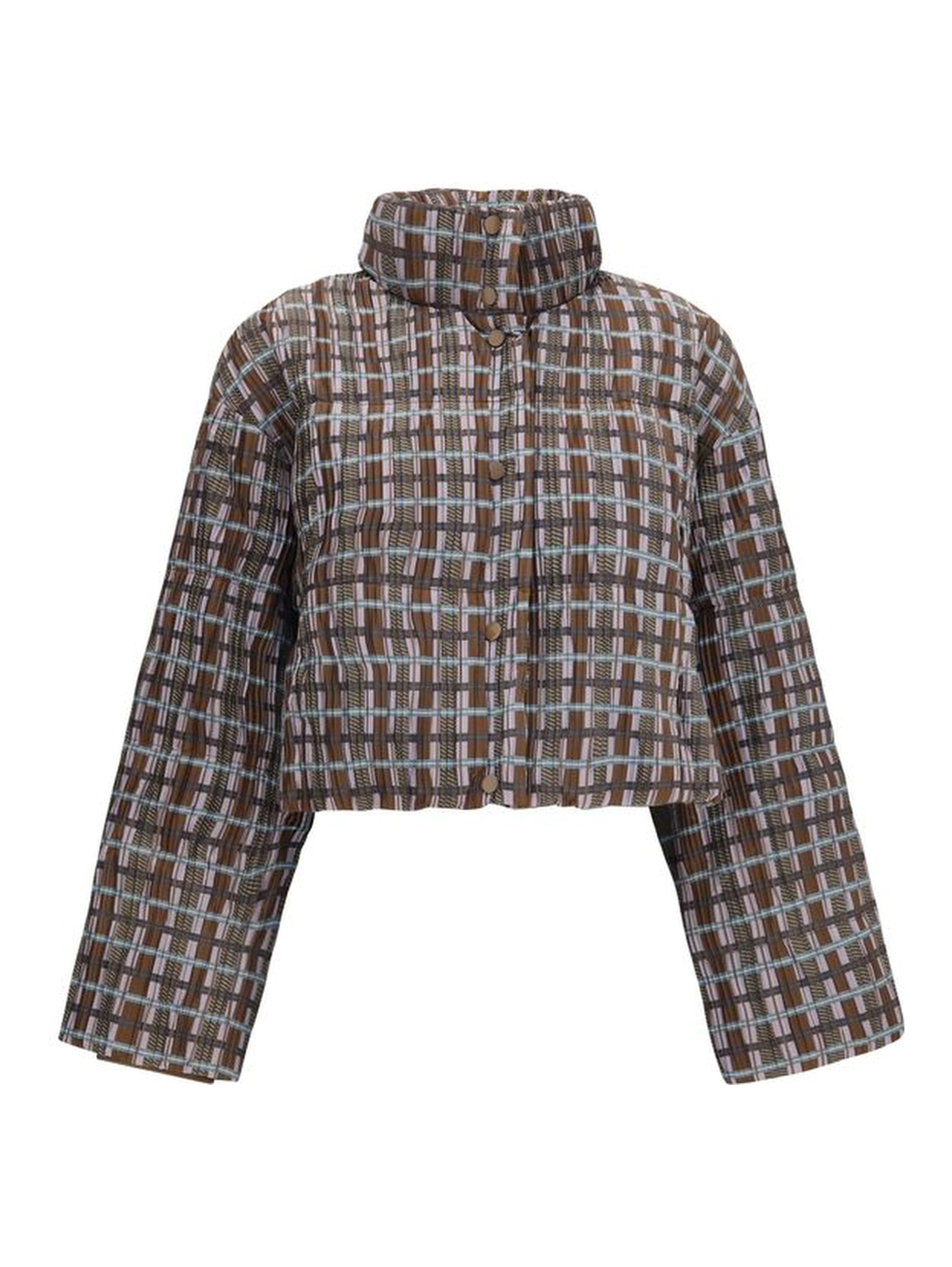 Brown Goose Down Full-Length Jacket