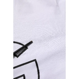 White DG Logo Print Short Sleeves Men T-shirt