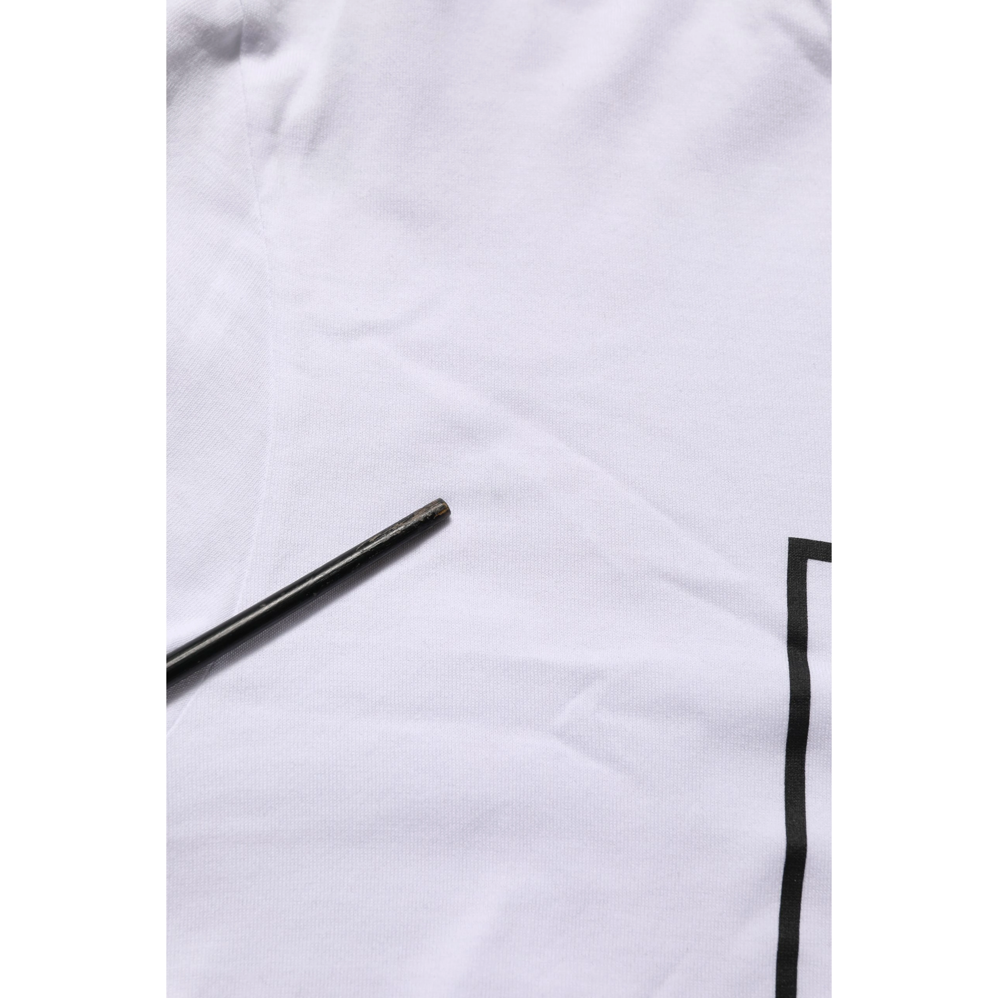 White DG Logo Print Short Sleeves Men T-shirt