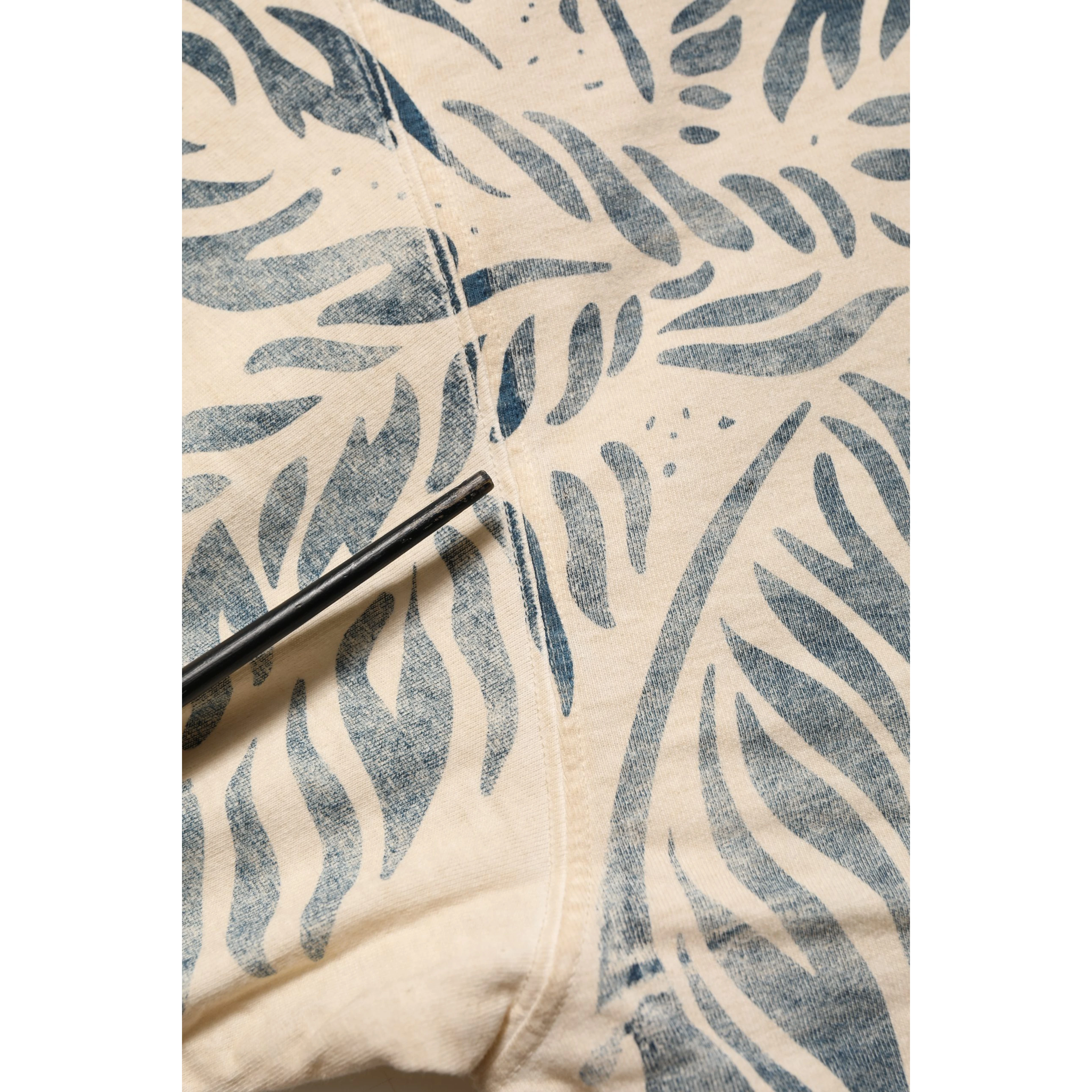 Beige Cotton Graphic Print Crew Neck T-shirt