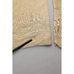 Yellow Straight Silk Mid Waist Chino Trouser Pants