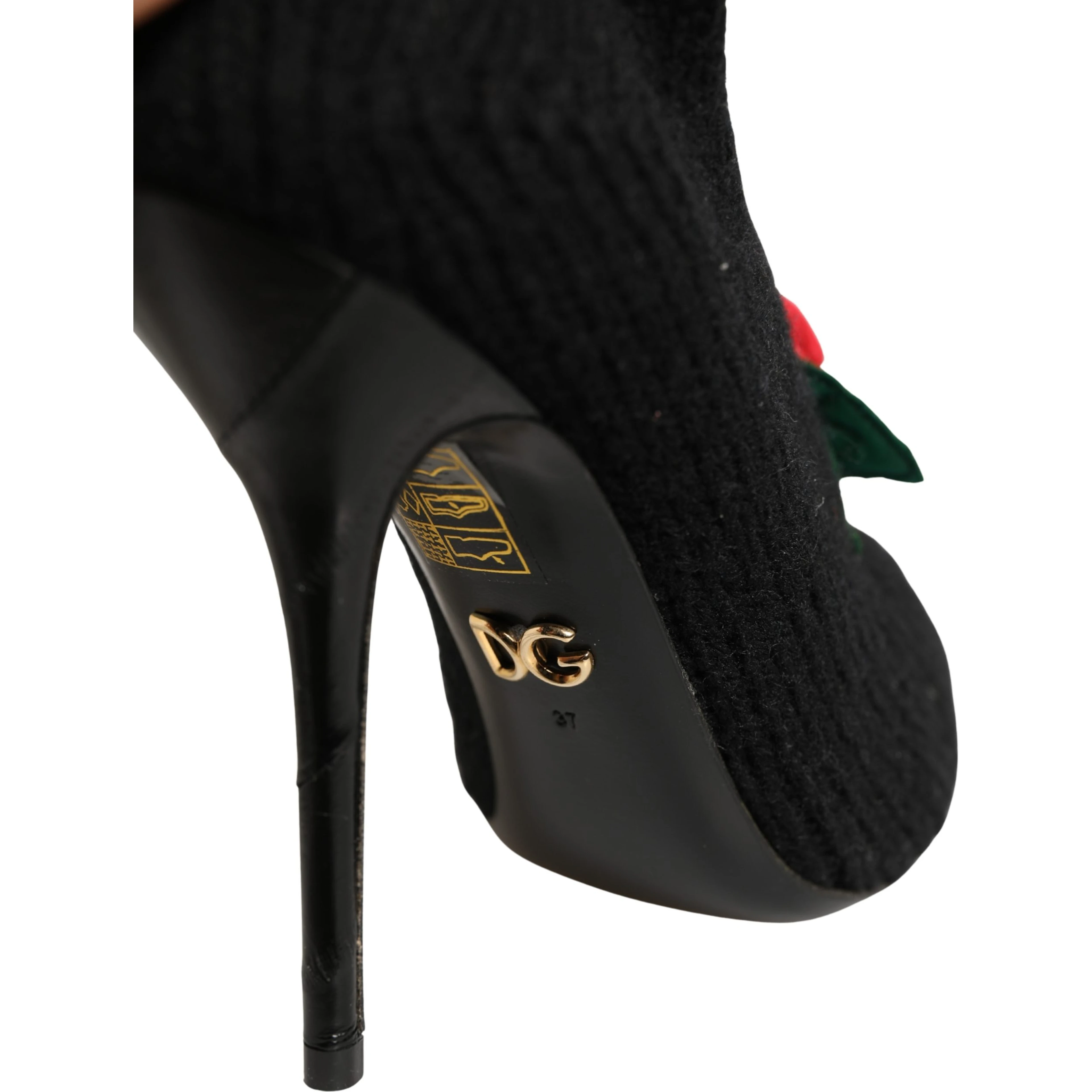 Black Stiletto Heels Mid Calf Boots Shoes