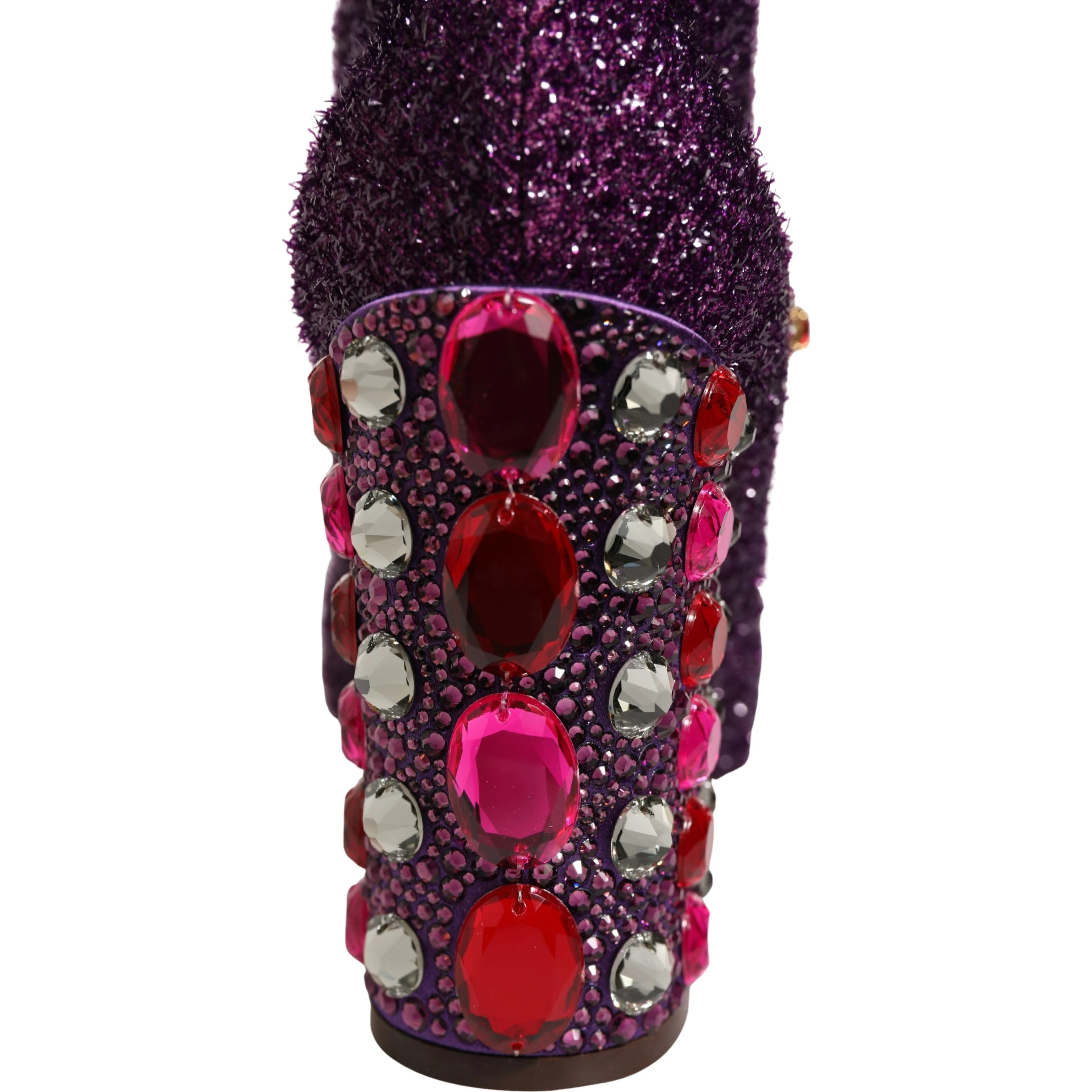 Purple Crystal Lurex Fantasy Boots Shoes