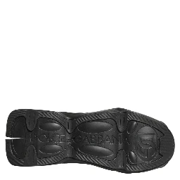 Black Slip On Wave Socks Men Sneakers Shoes