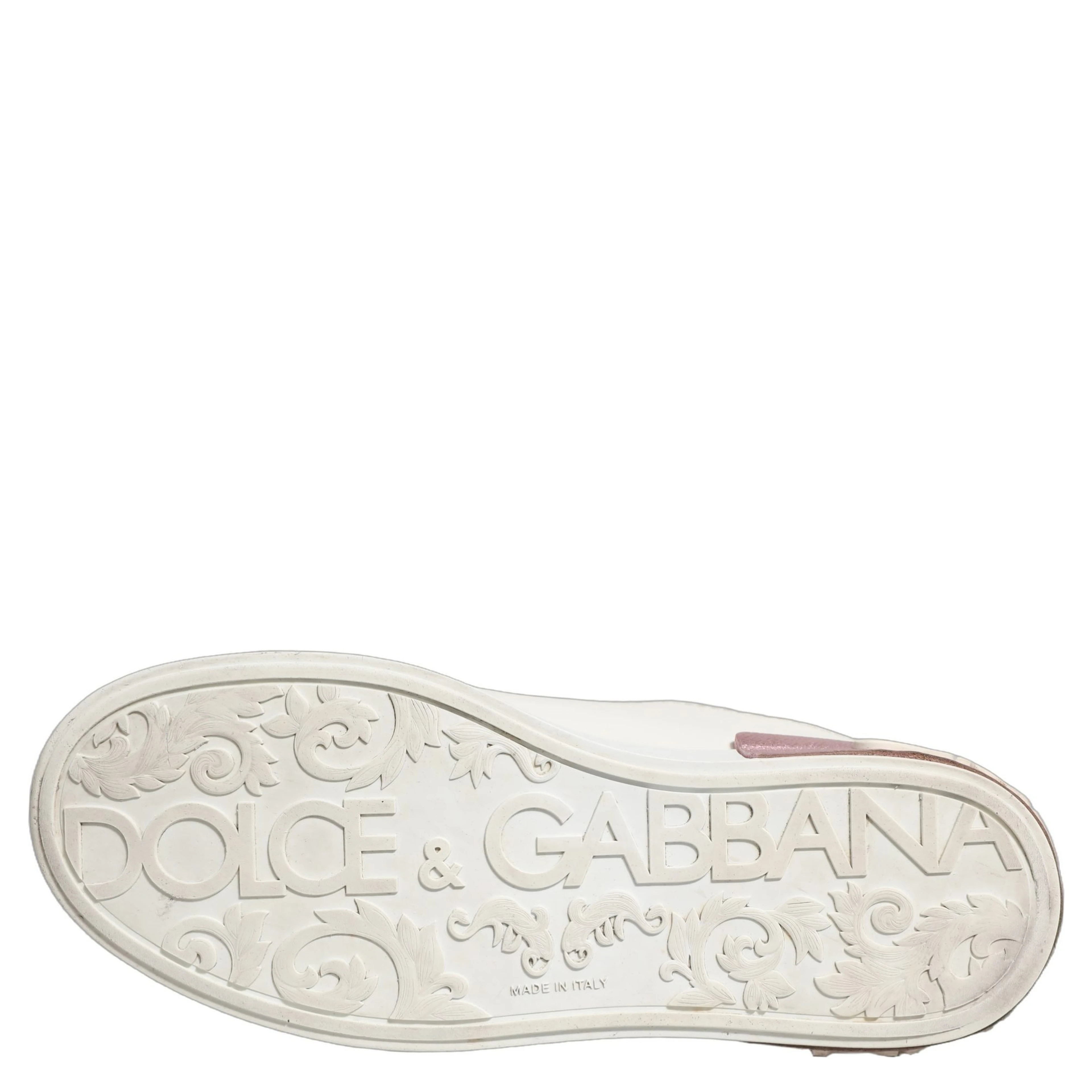 White Pink Leather Low Top Sneakers Shoes