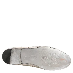 White Satin Embellished Dress Loafers Shoes