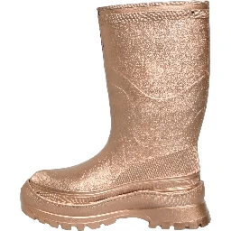 Rose Gold PVC Pull On Rain Boots Men Shoes