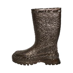 Bronze PVC Pull On Rain Boots Men Shoes