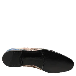 Multicolor Sequin Embroidered Loafers Shoes