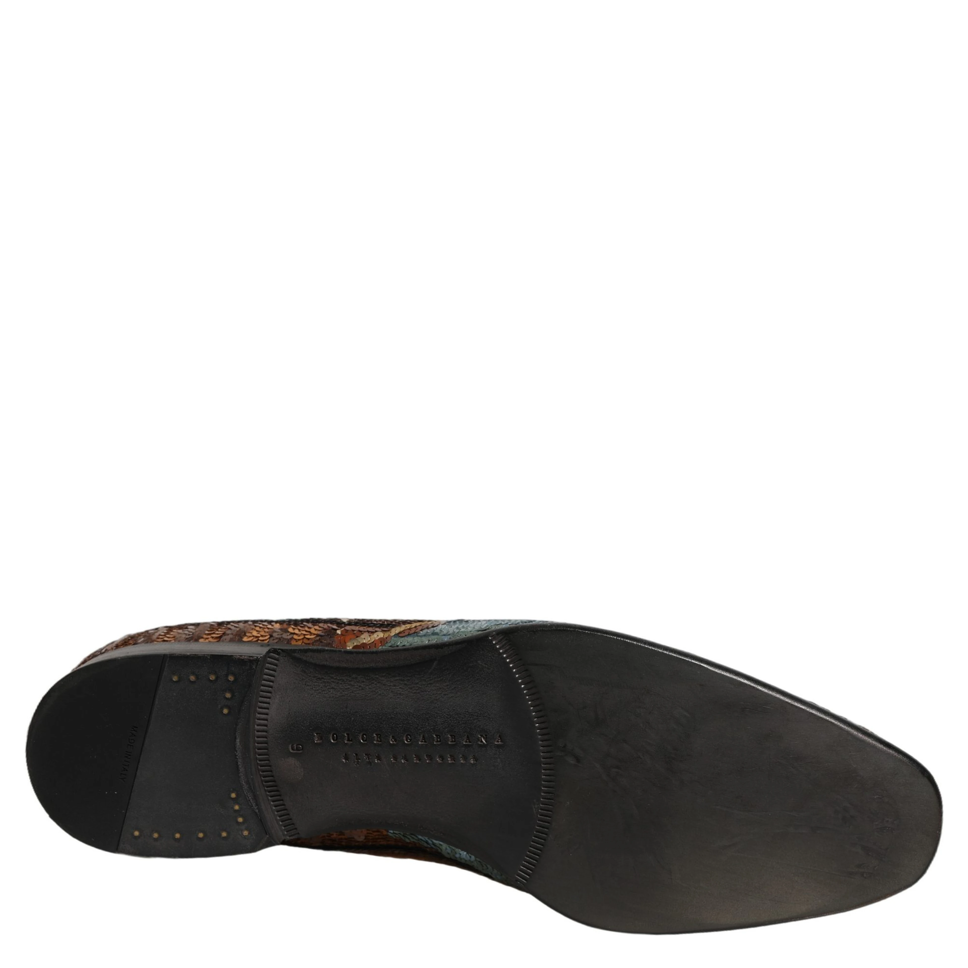 Multicolor Embroidered Sequin Loafers Shoes
