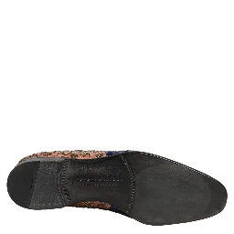 Multicolor Embroidered Sequin Loafers Shoes