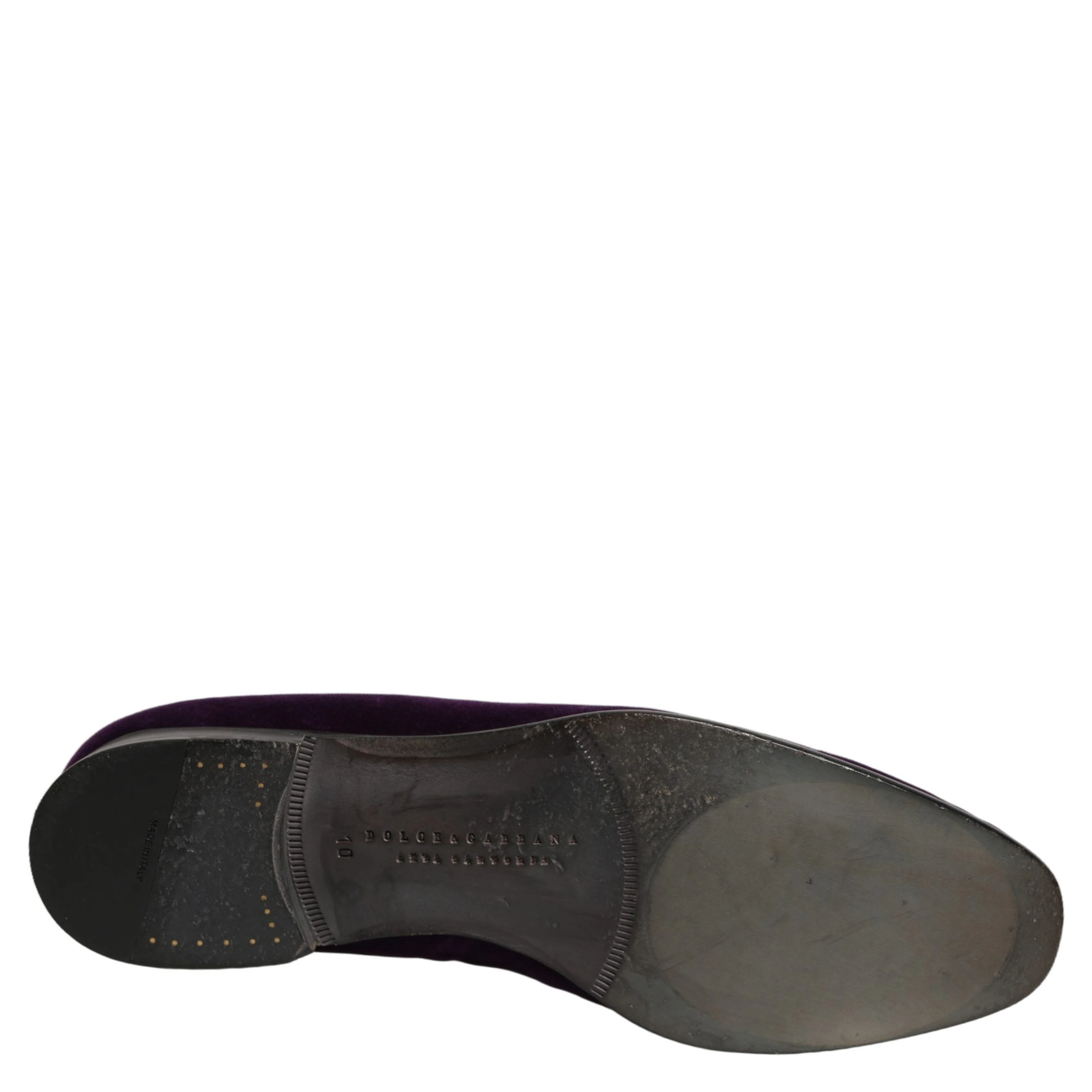 Violet Velvet Rhinestone Sequin Loafers Shoes