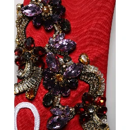 Multicolor Asymmetrical Ornate Jewel Cropped Jacket