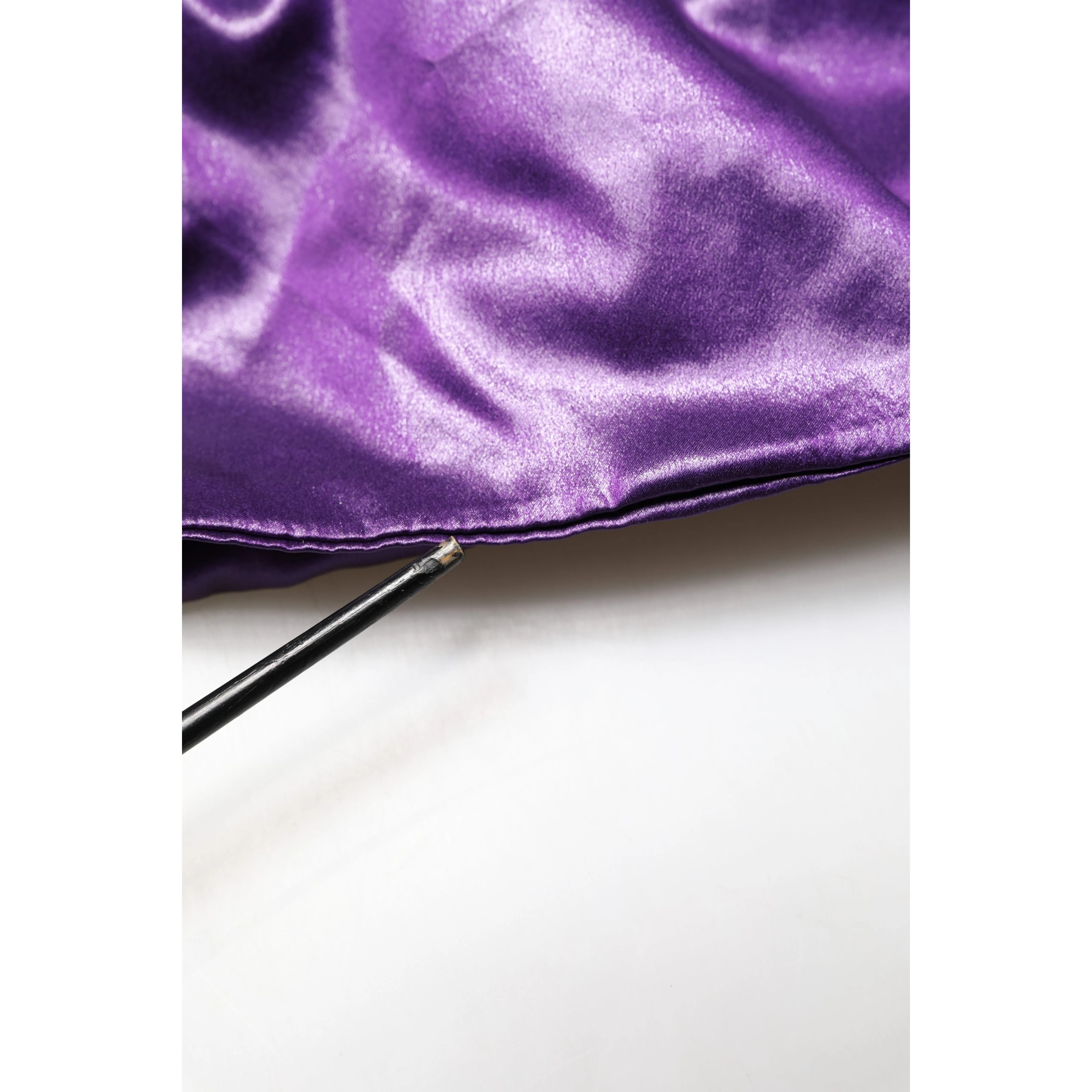 Metallic Purple Long Sleeve Cut-Out Mini Dress