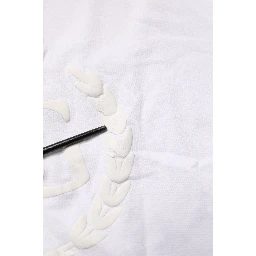 White Cotton DG Crown Embossed Men T-shirt