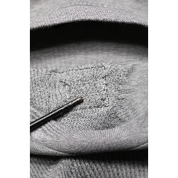 Gray Cotton Logo Appliqué CrewNeck T-shirt