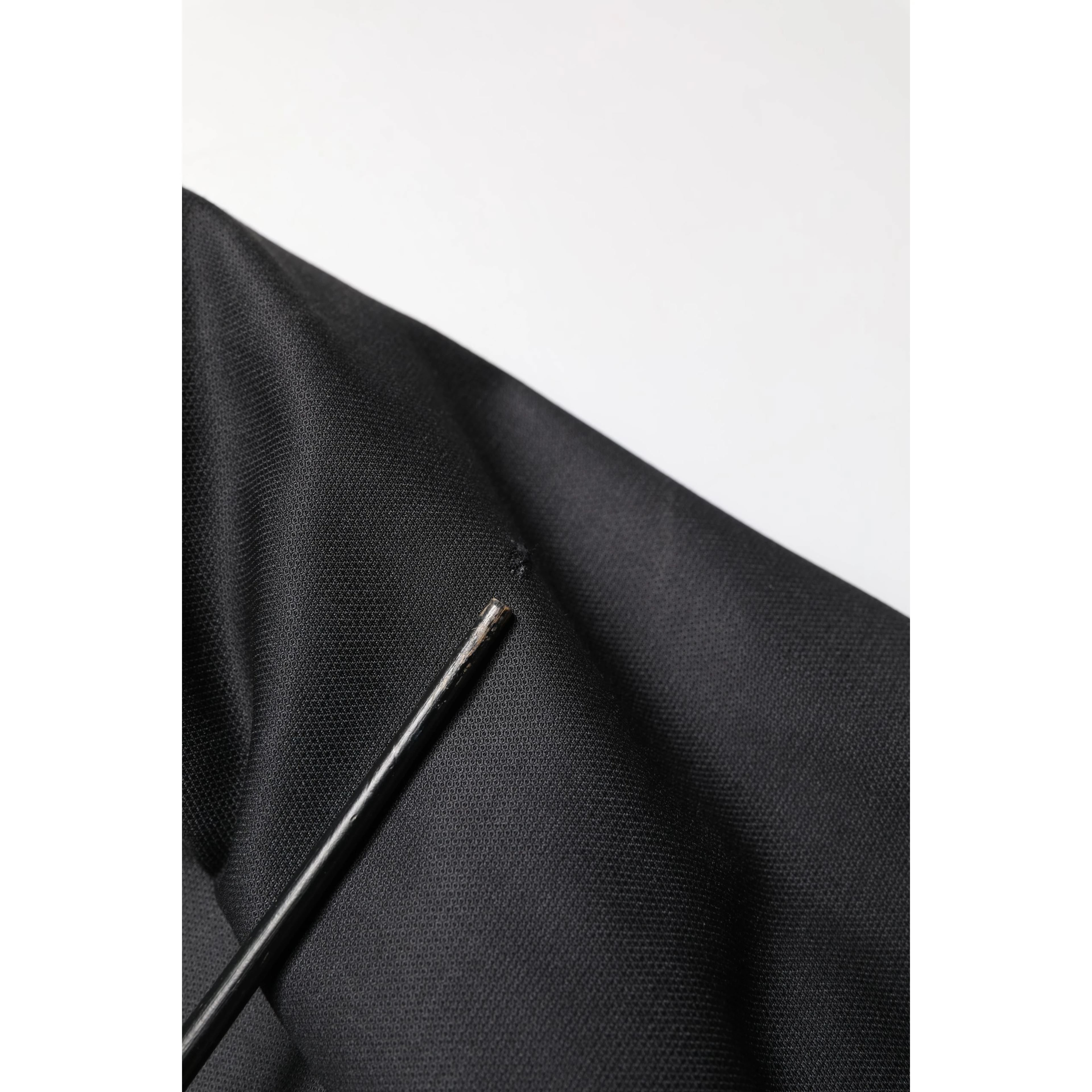 Black Wool 2 Buttons Formal 2 Piece Suit