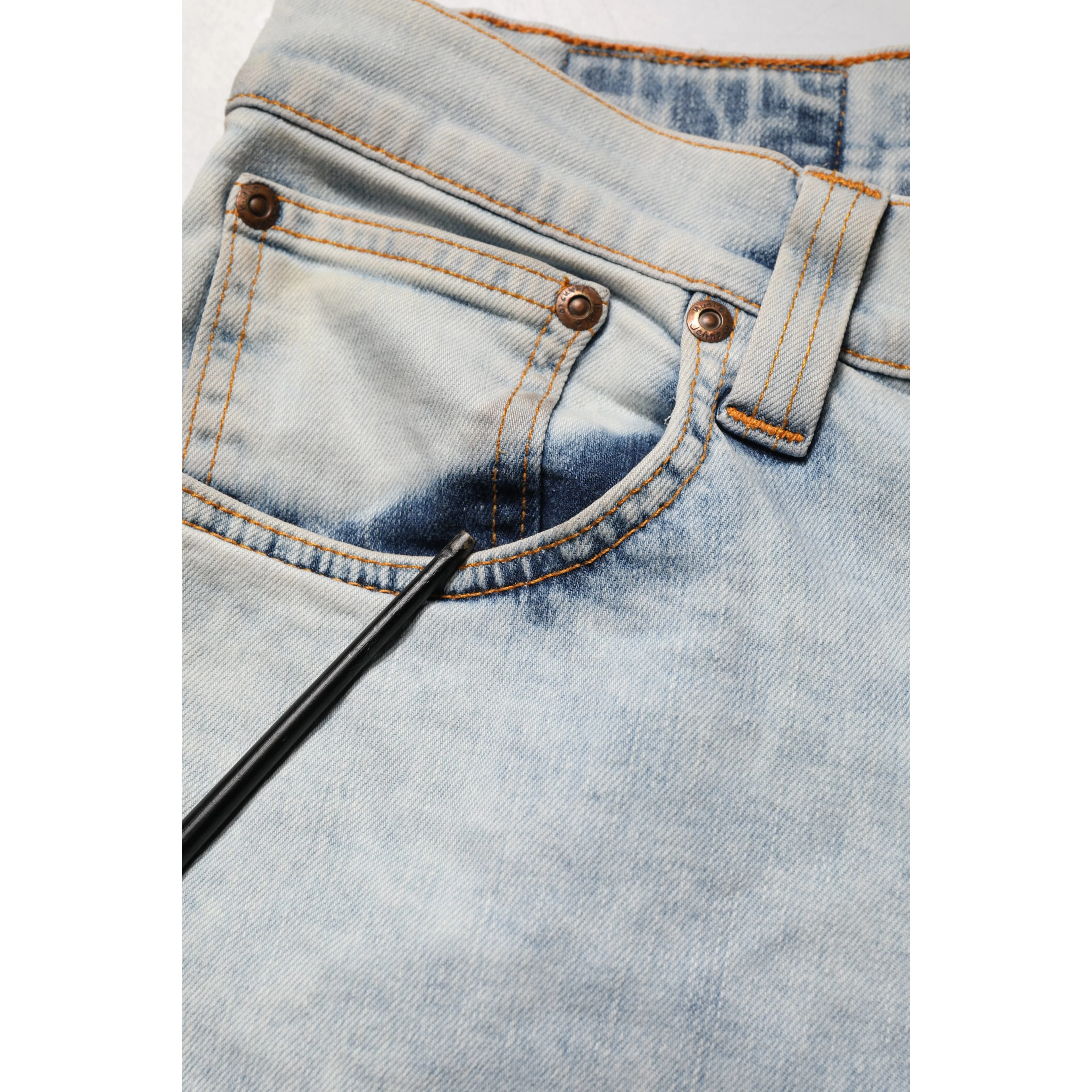 Light Blue Cotton Stretch Skinny Fit Men Denim Trouser JEANS
