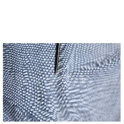 Dark Blue Slim Fit Collared Long Sleeve Denim Shirt