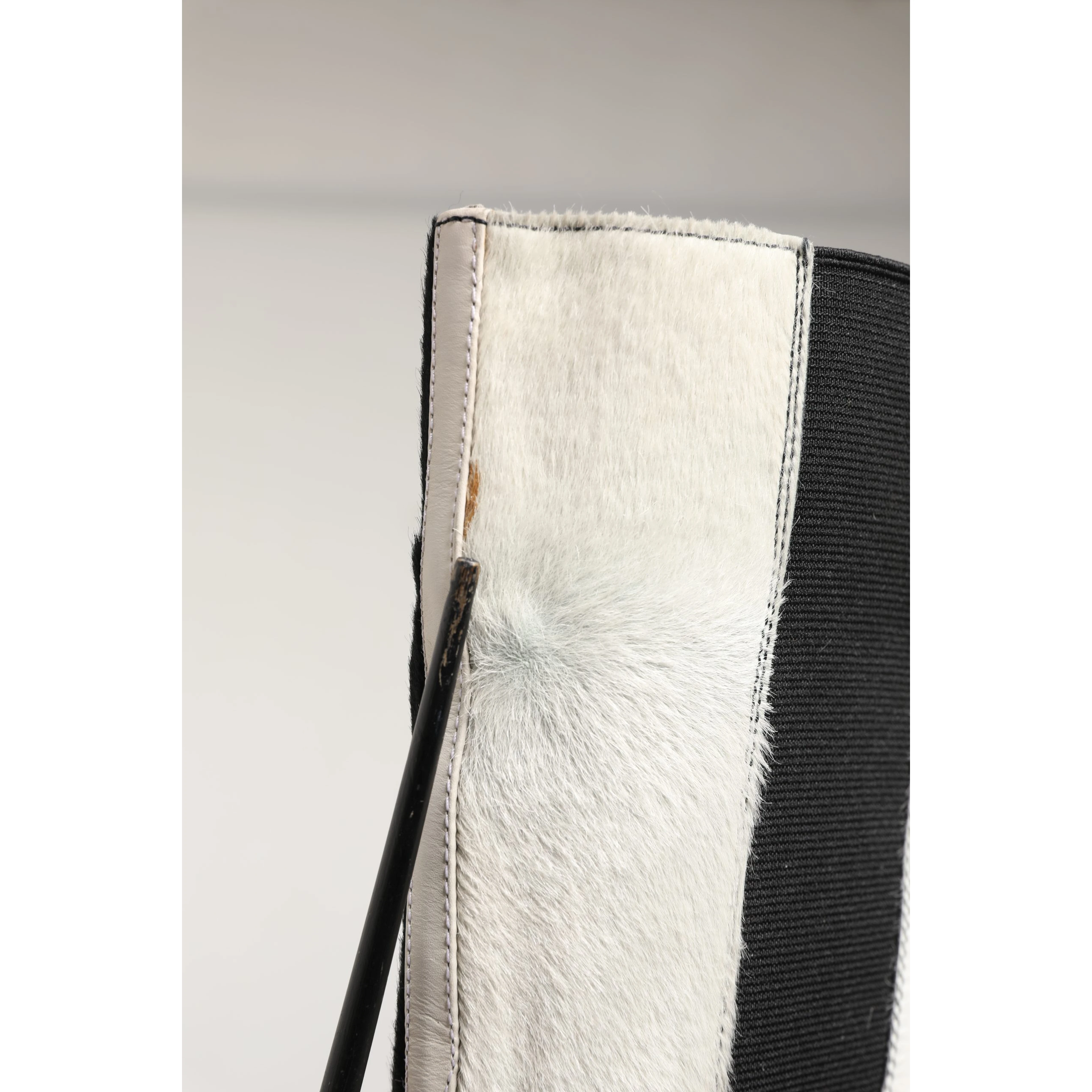 White Black Leather Knee High Boots Shoes