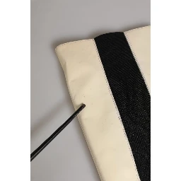 White Black Leather Knee High Boots Shoes