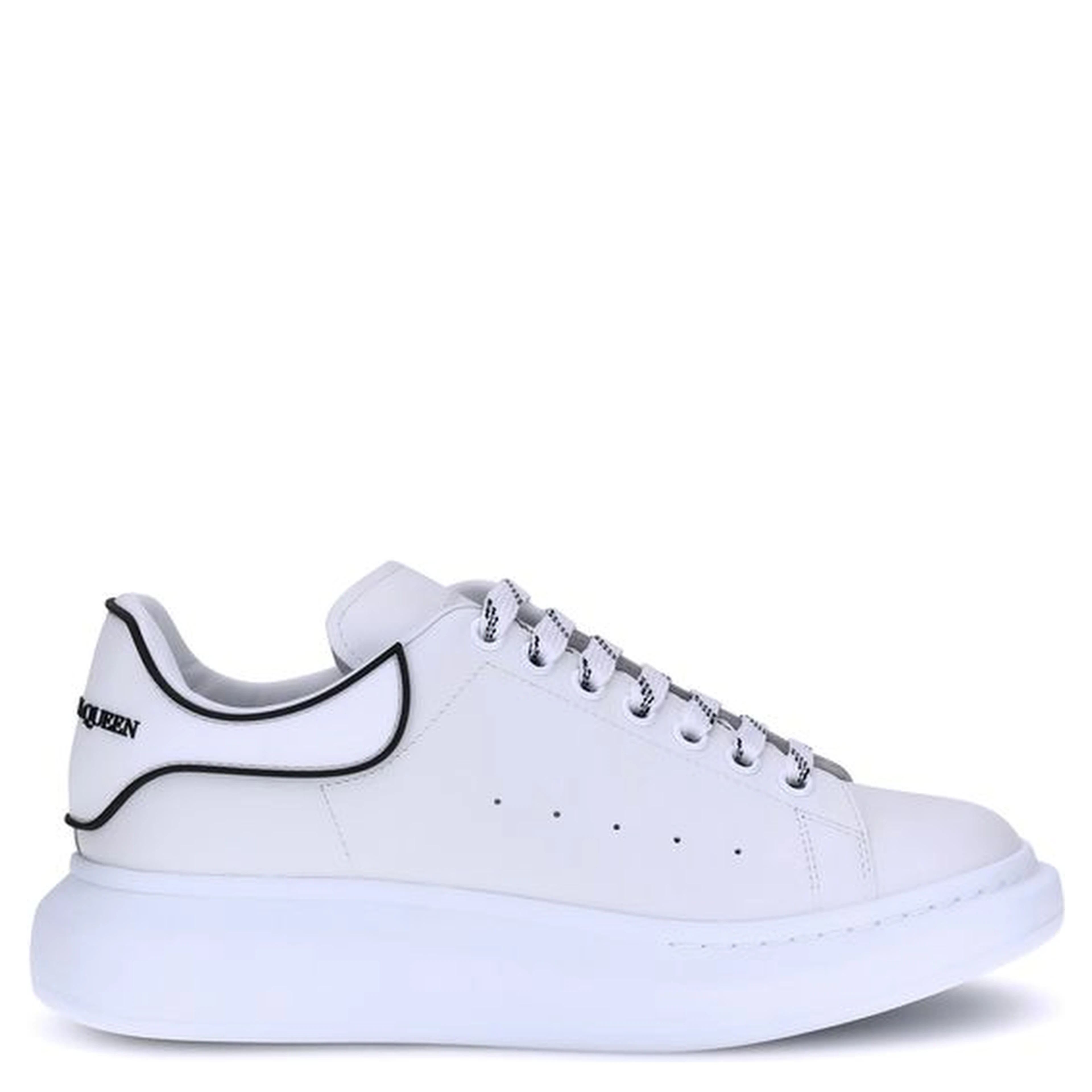 White Rubber Platform Sneakers