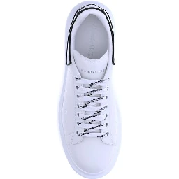 White Rubber Platform Sneakers