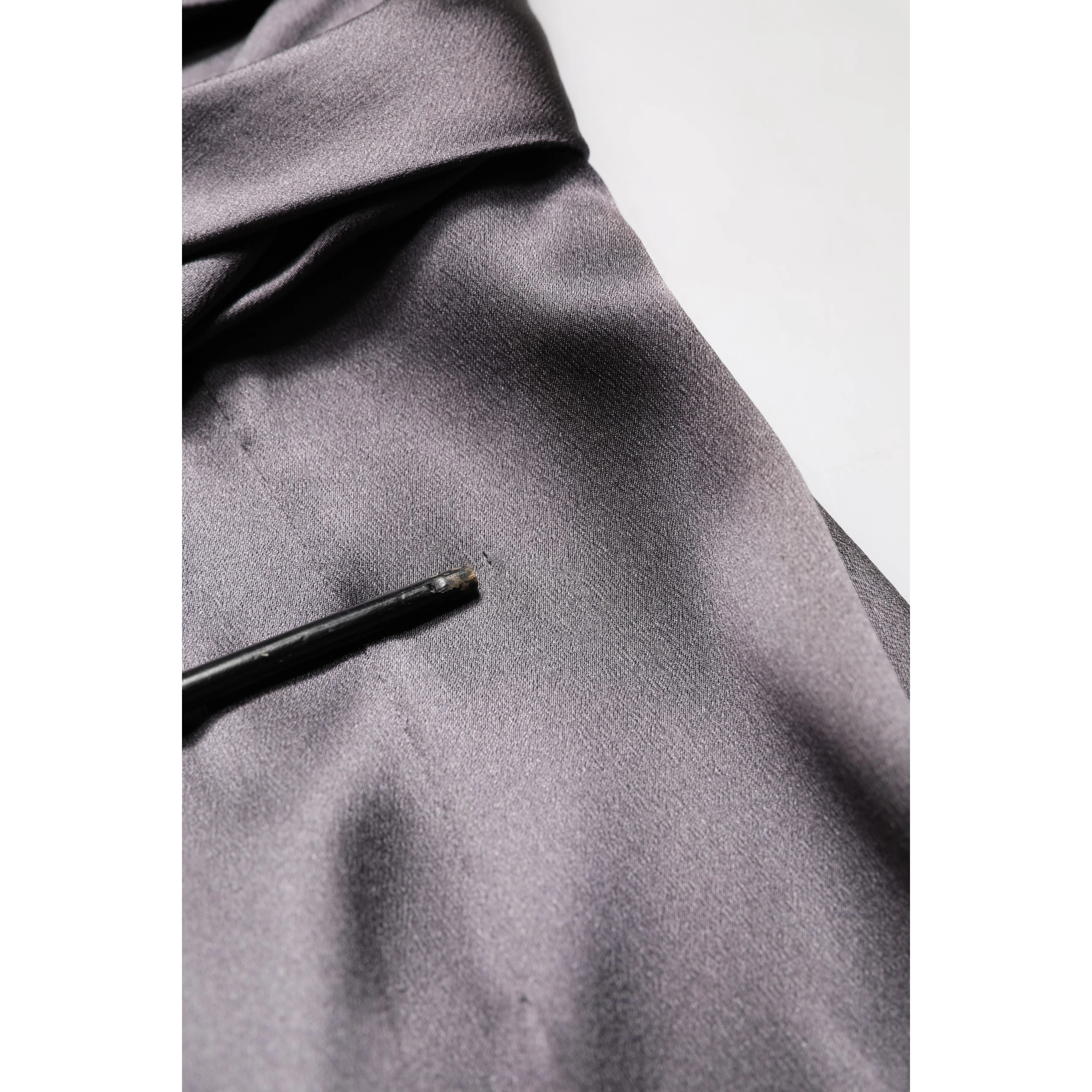 Black Satin Sleeveless Sweetheart Dress