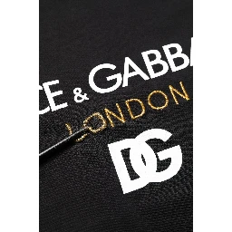 Black DG London Cotton Men Crew Neck  T-shirt