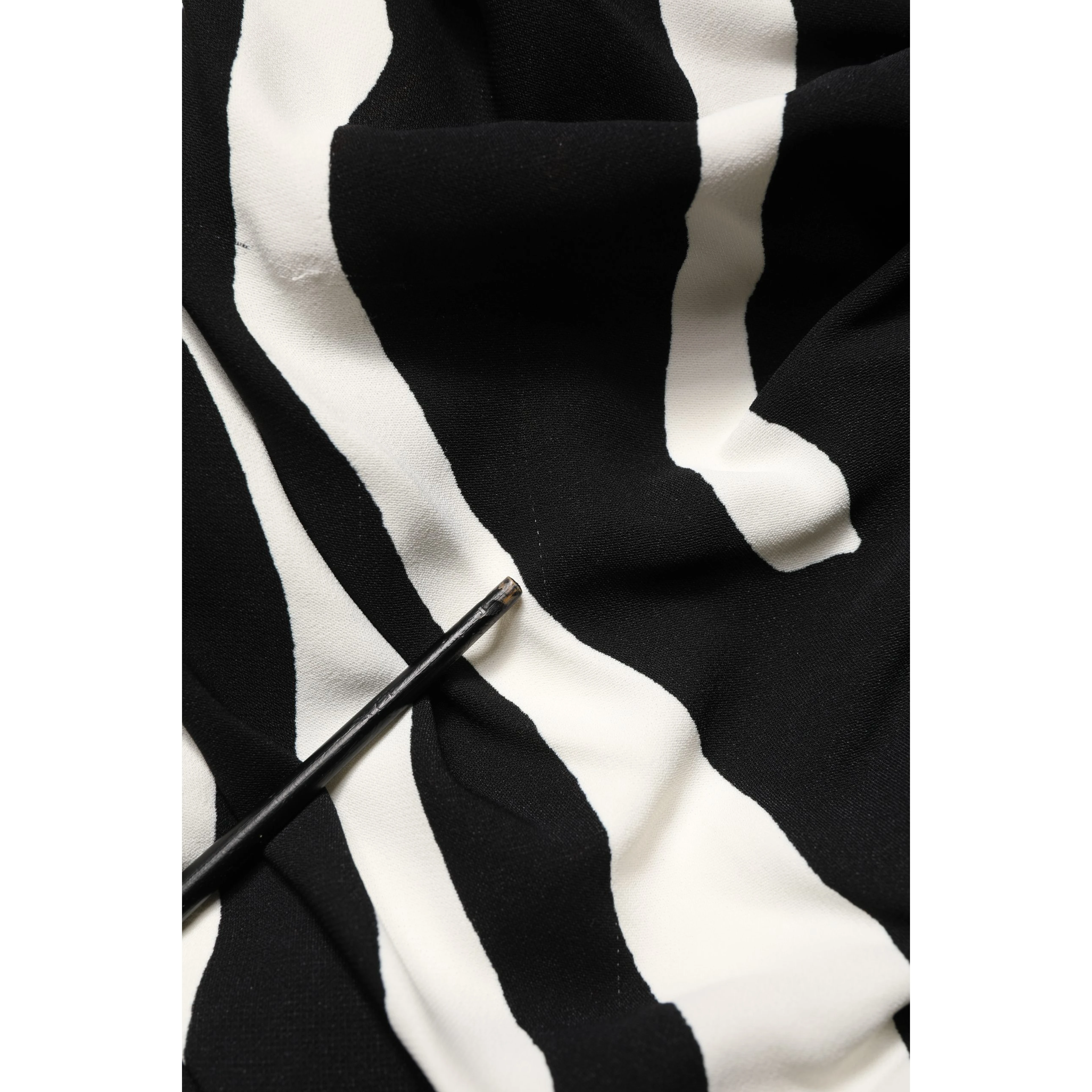 Black White Zebra Print CadyCalf Length Dress
