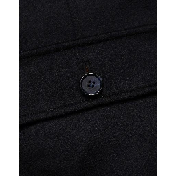 Black Cashmere Knitted Button Down Jacket