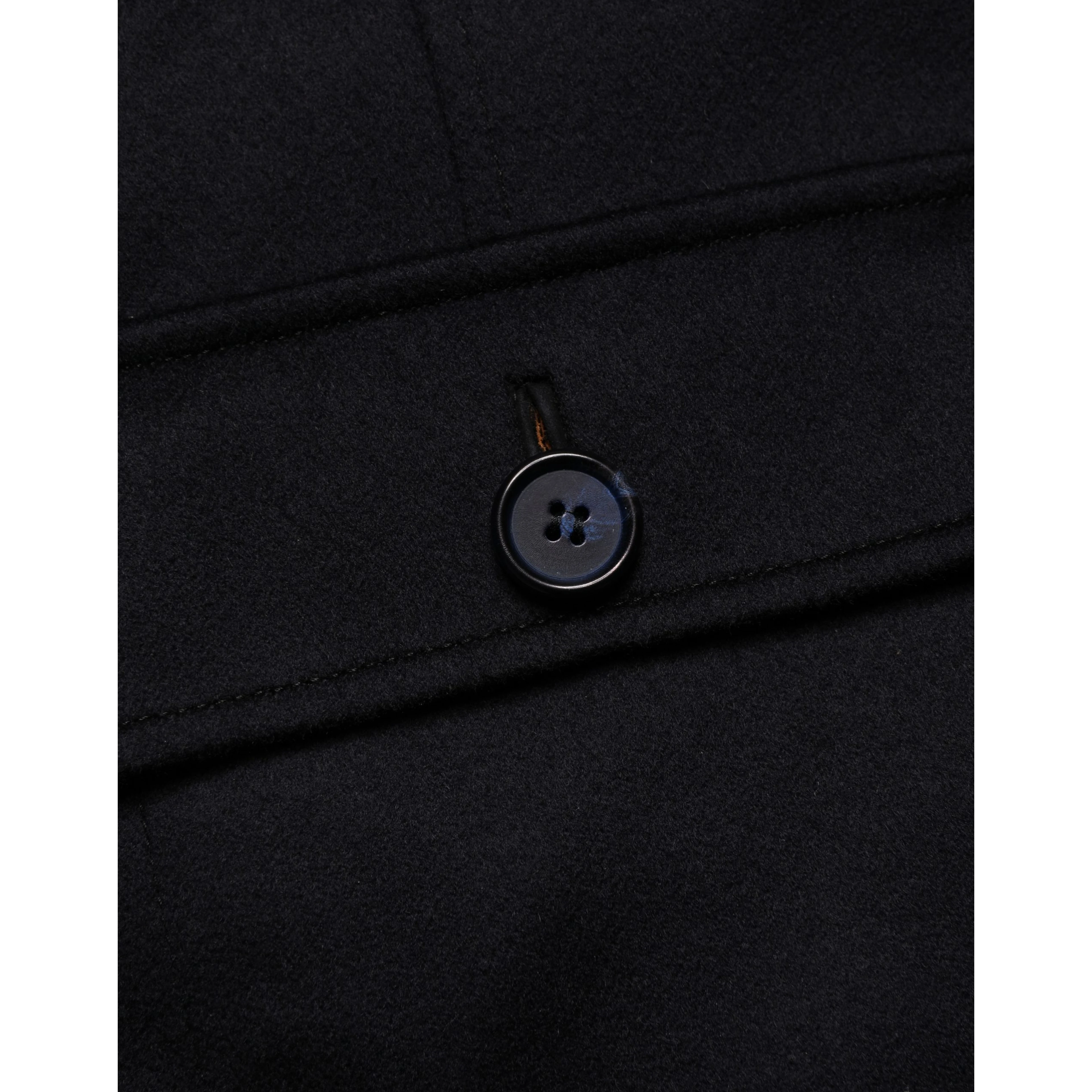 Black Cashmere Knitted Button Down Jacket