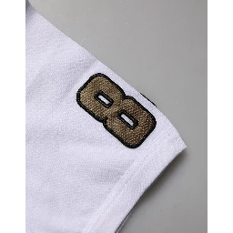 White DG King Royal Crew Neck Cotton  T-shirt