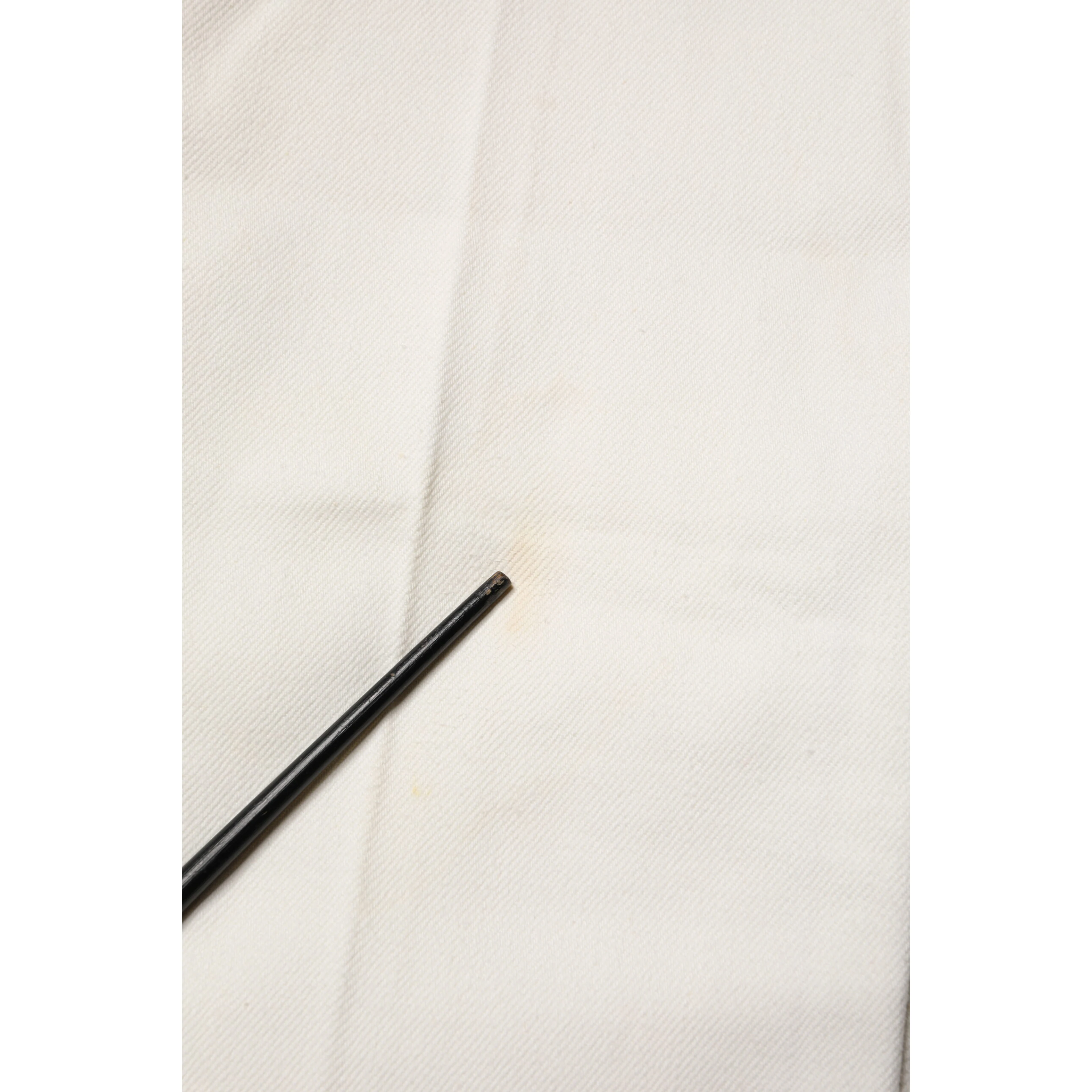 White Cotton Straight Denim Mid Waist Trouser Jeans