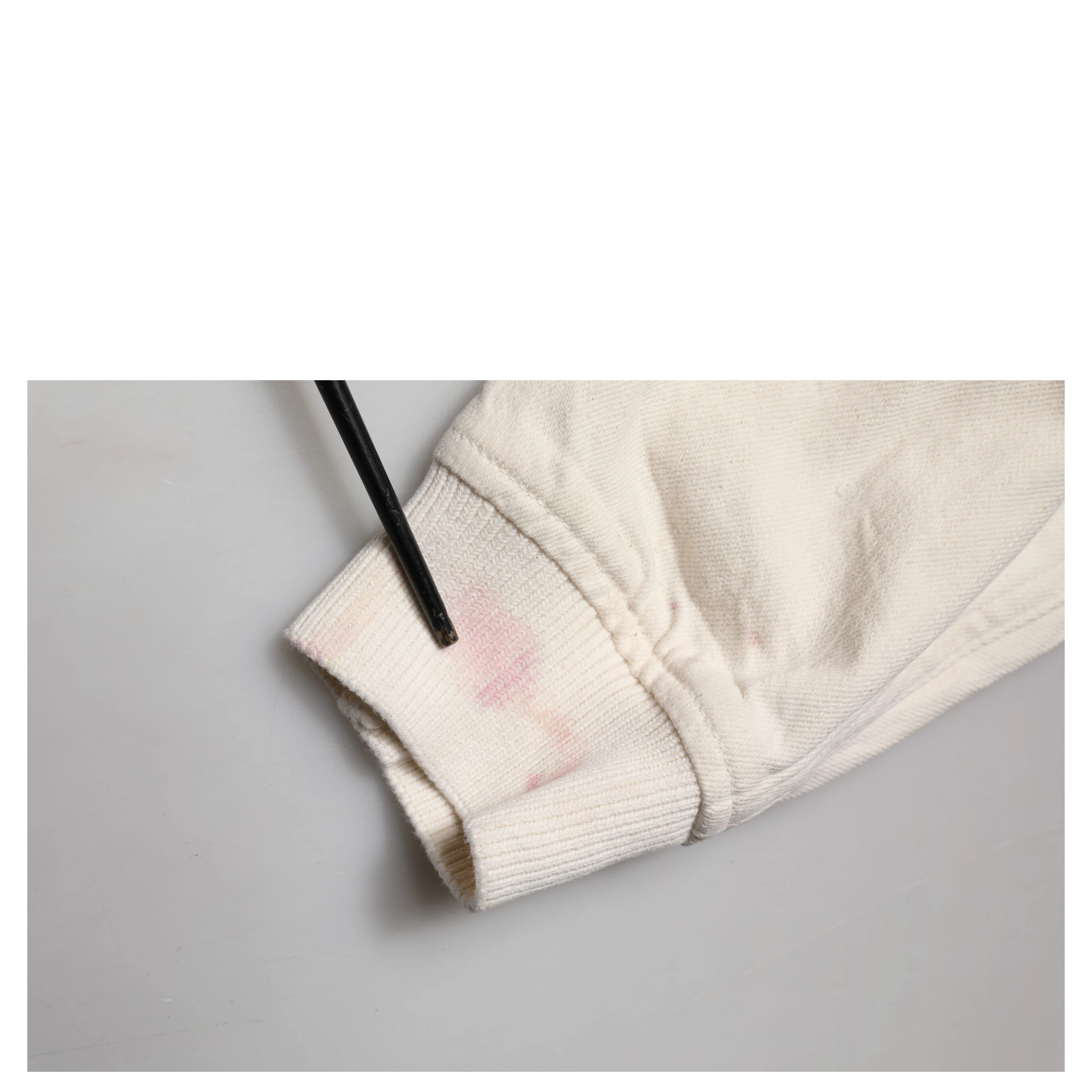 Off White Cotton Full Zip Denim Men Blouson Jacket