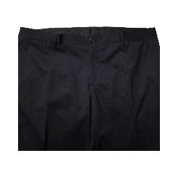 Blue Wool Double Breasted 2 Piece Men Suit