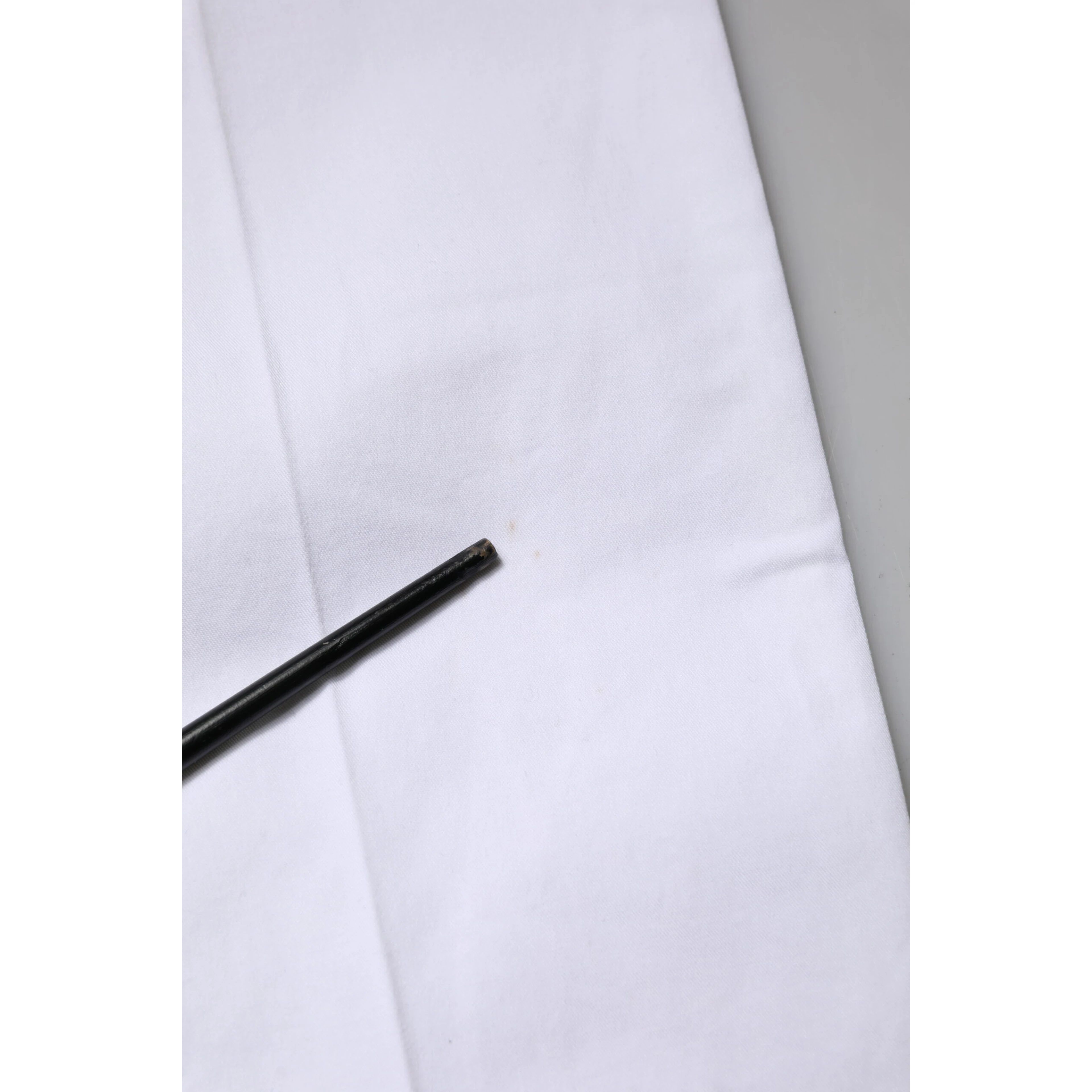 White Cotton Skinny Mid Waist Chino Trouser Pants