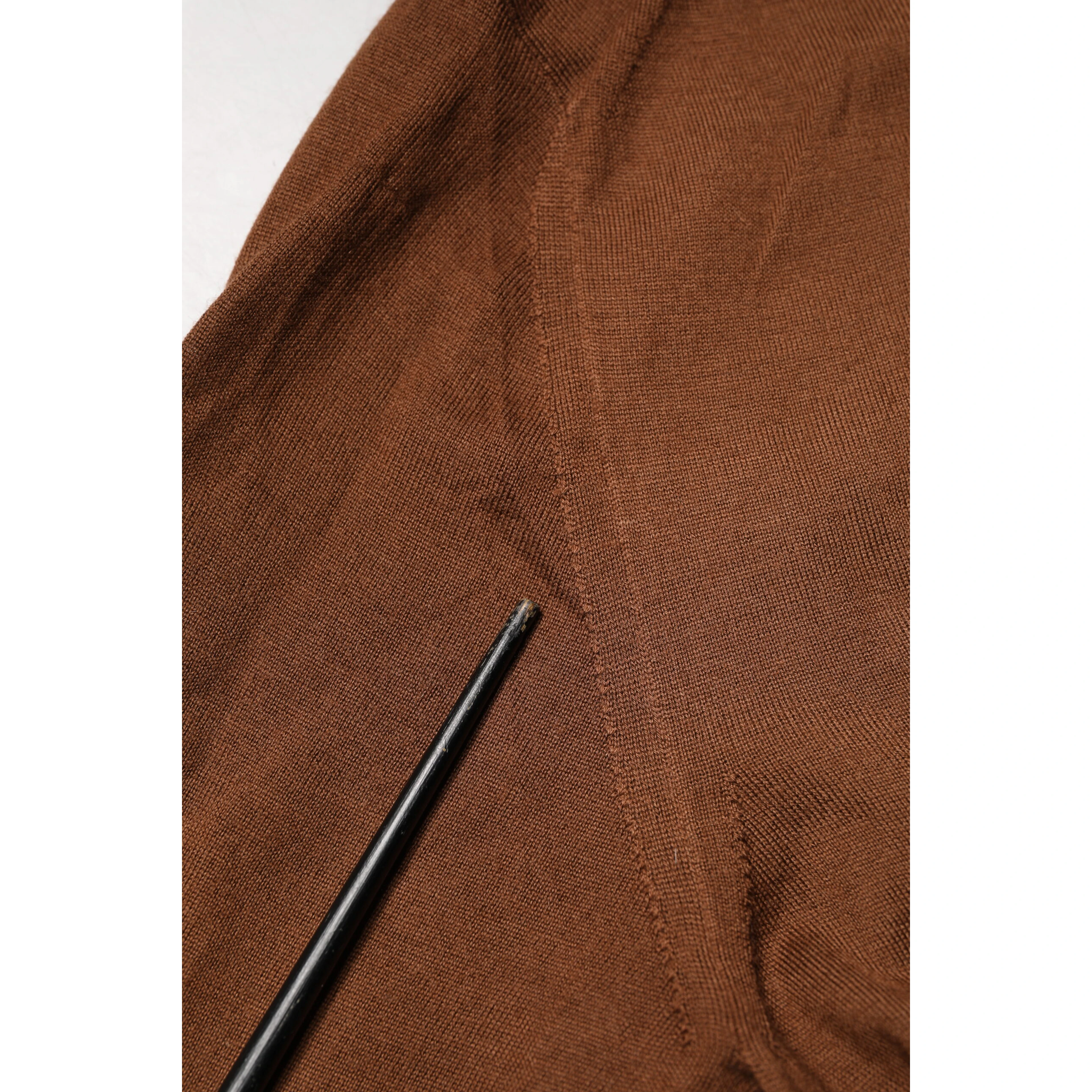 Brown Cashmere Turtle Neck Pullover Sweater