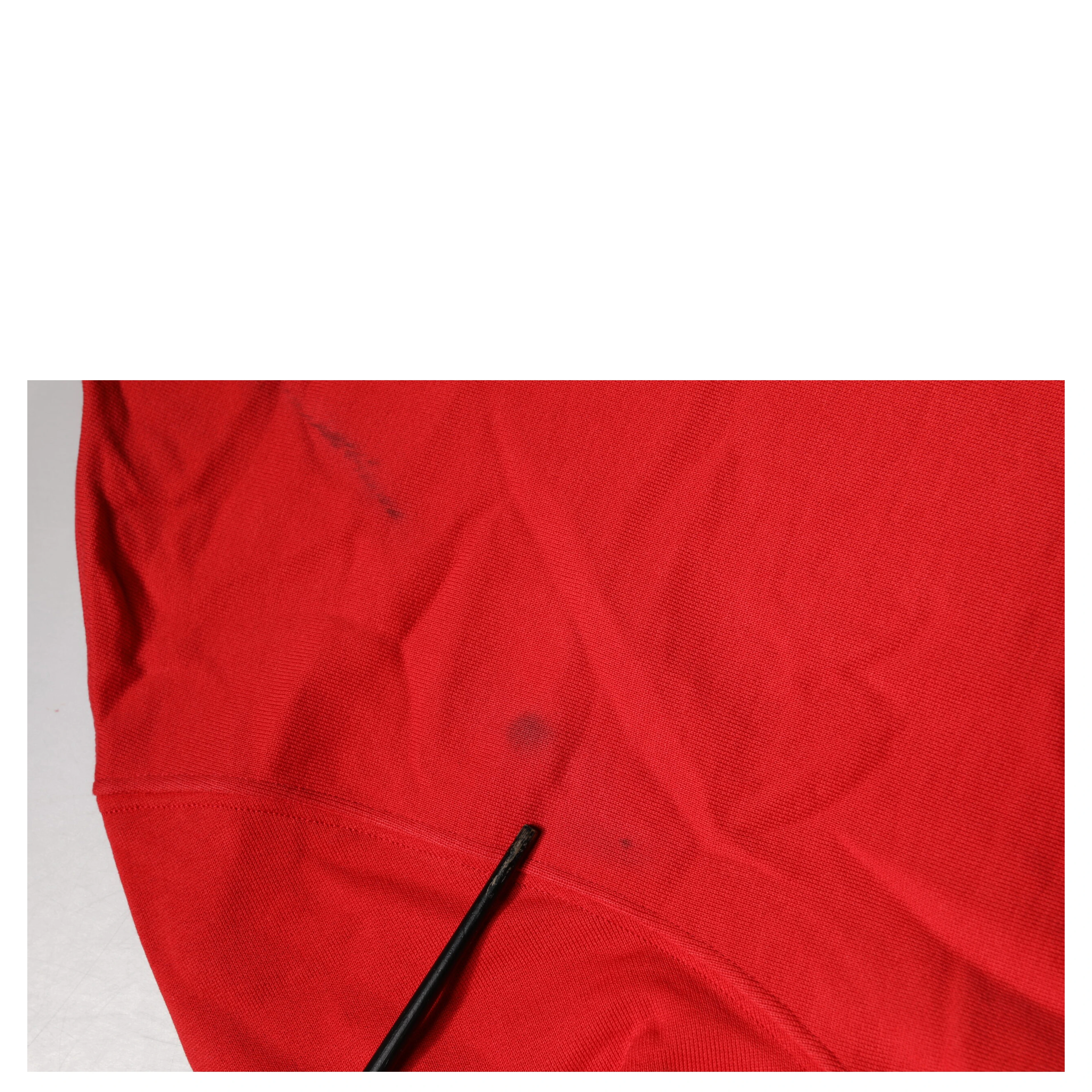Red Logo Cotton Crew Neck Sweatshirt Sweater