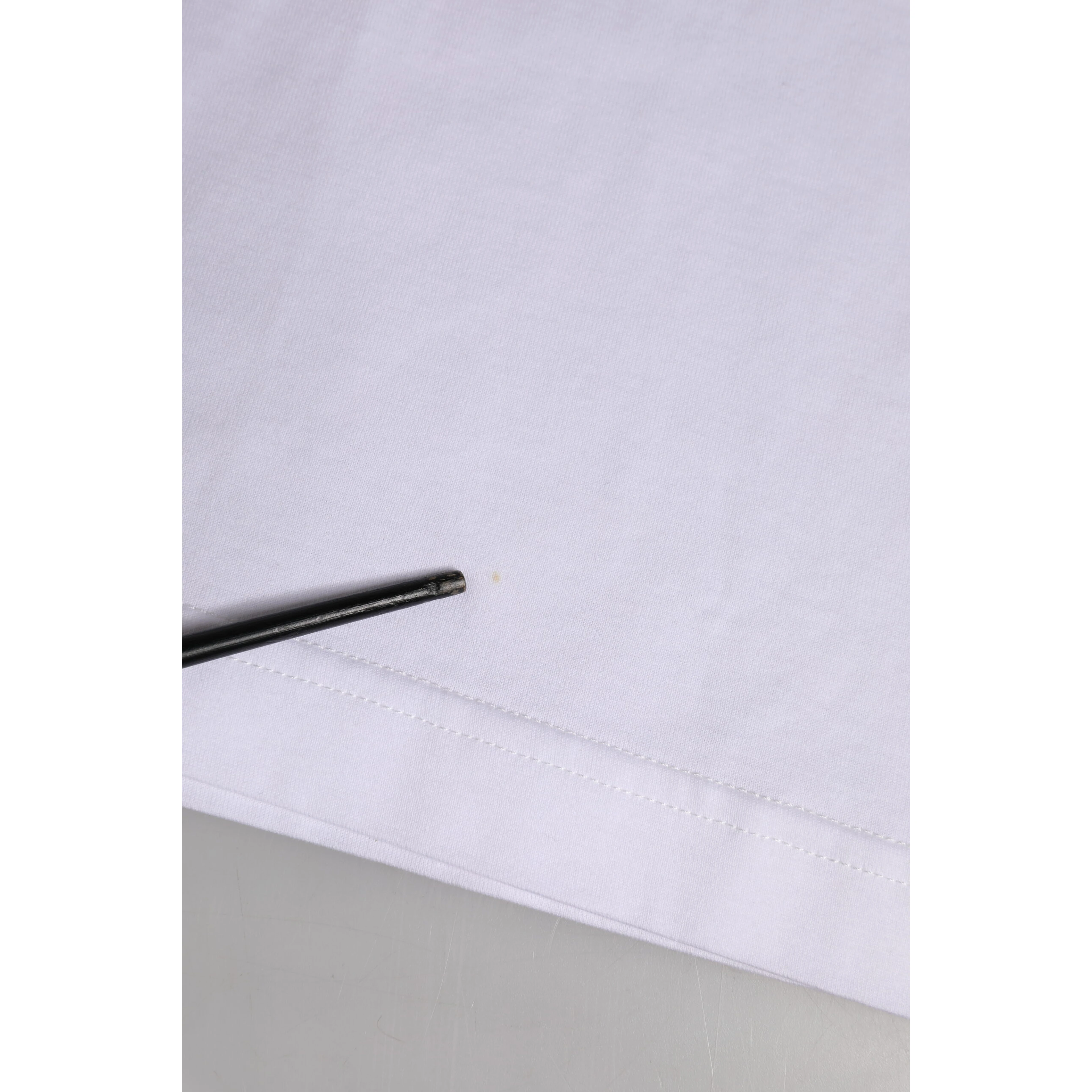 White Cotton Pocket Short Sleeves T-shirt