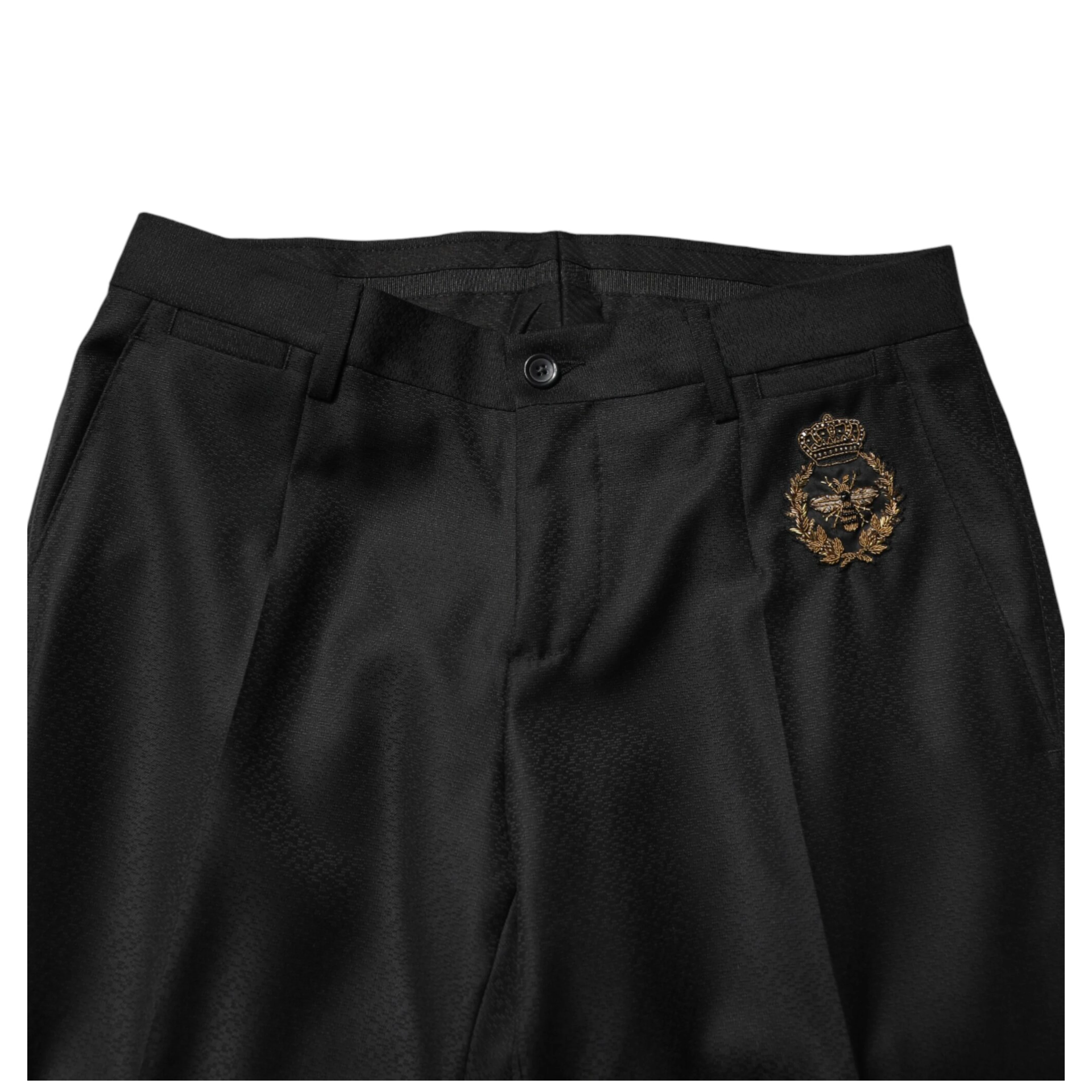 Black Embellished Single Breasted 2 Pc Suit