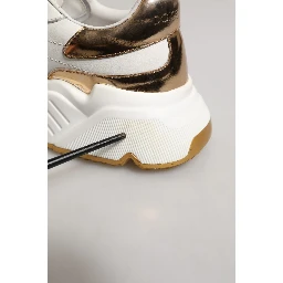 White Gold Daymaster Low Top Sneakers Shoes