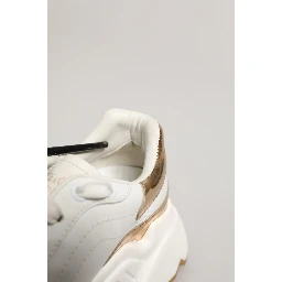 White Gold Daymaster Low Top Sneakers Shoes