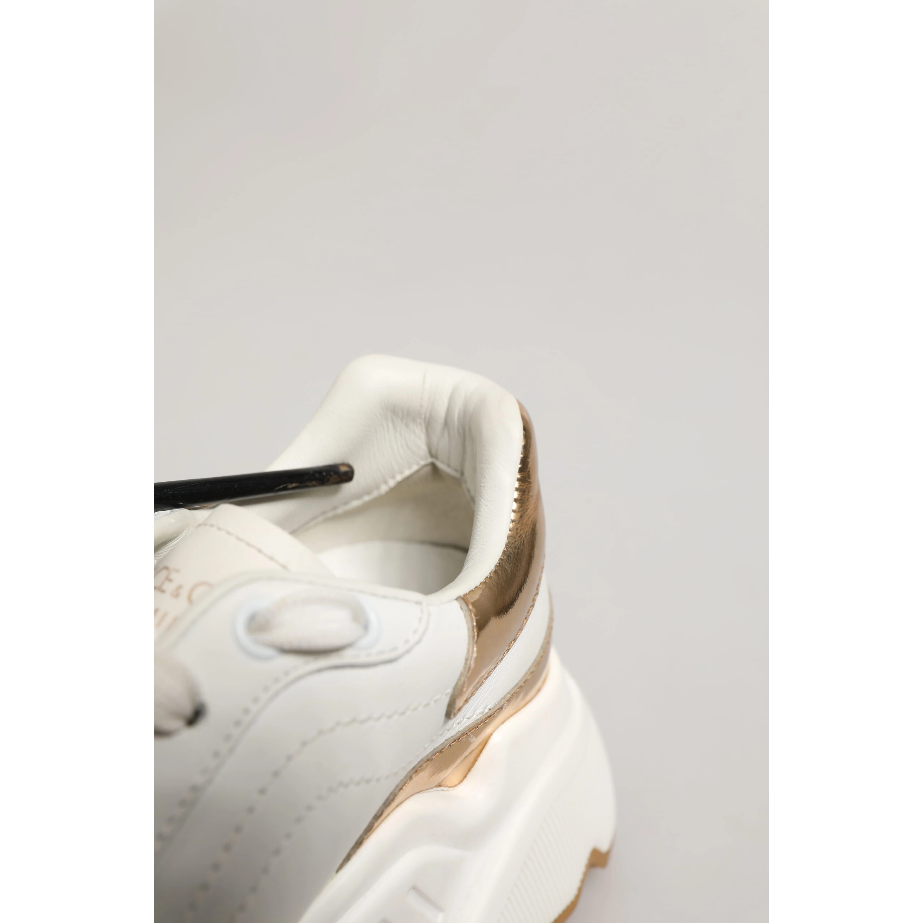 White Gold Daymaster Low Top Sneakers Shoes