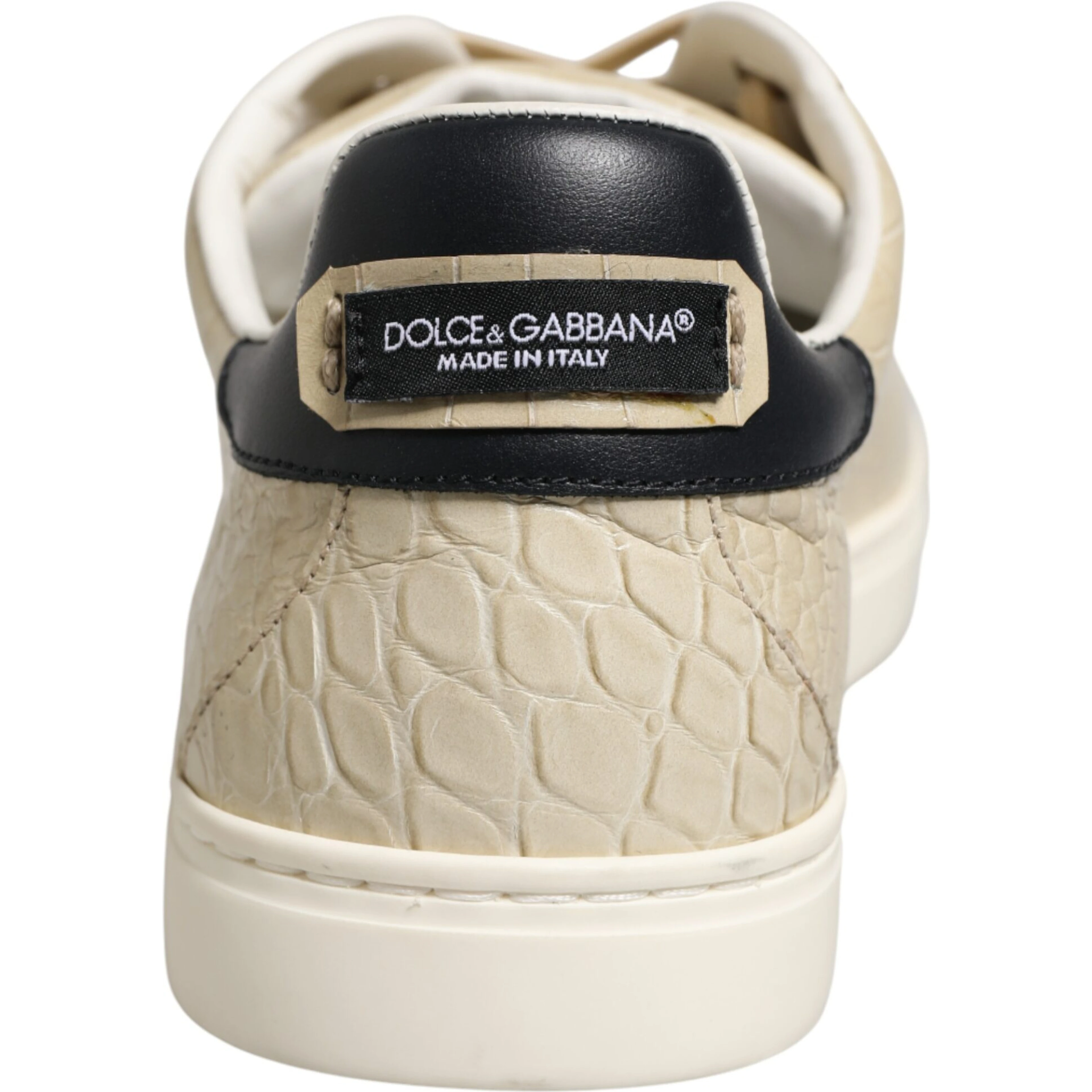 Beige London Low Top Leather Sneakers Shoes