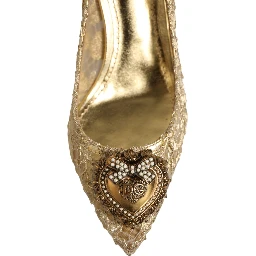 Gold Taormina Lace DEVOTION Pumps Shoes