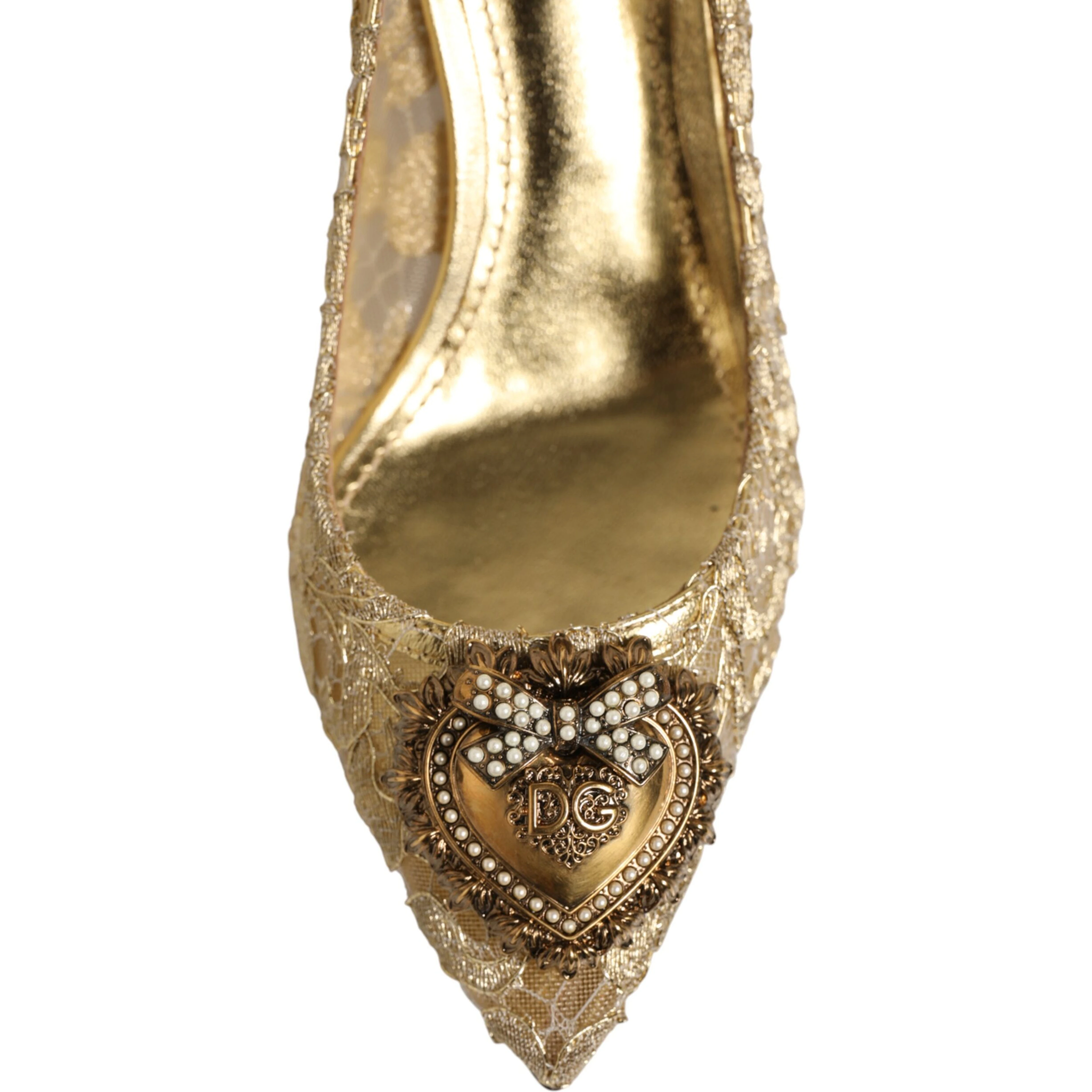 Gold Taormina Lace DEVOTION Pumps Shoes