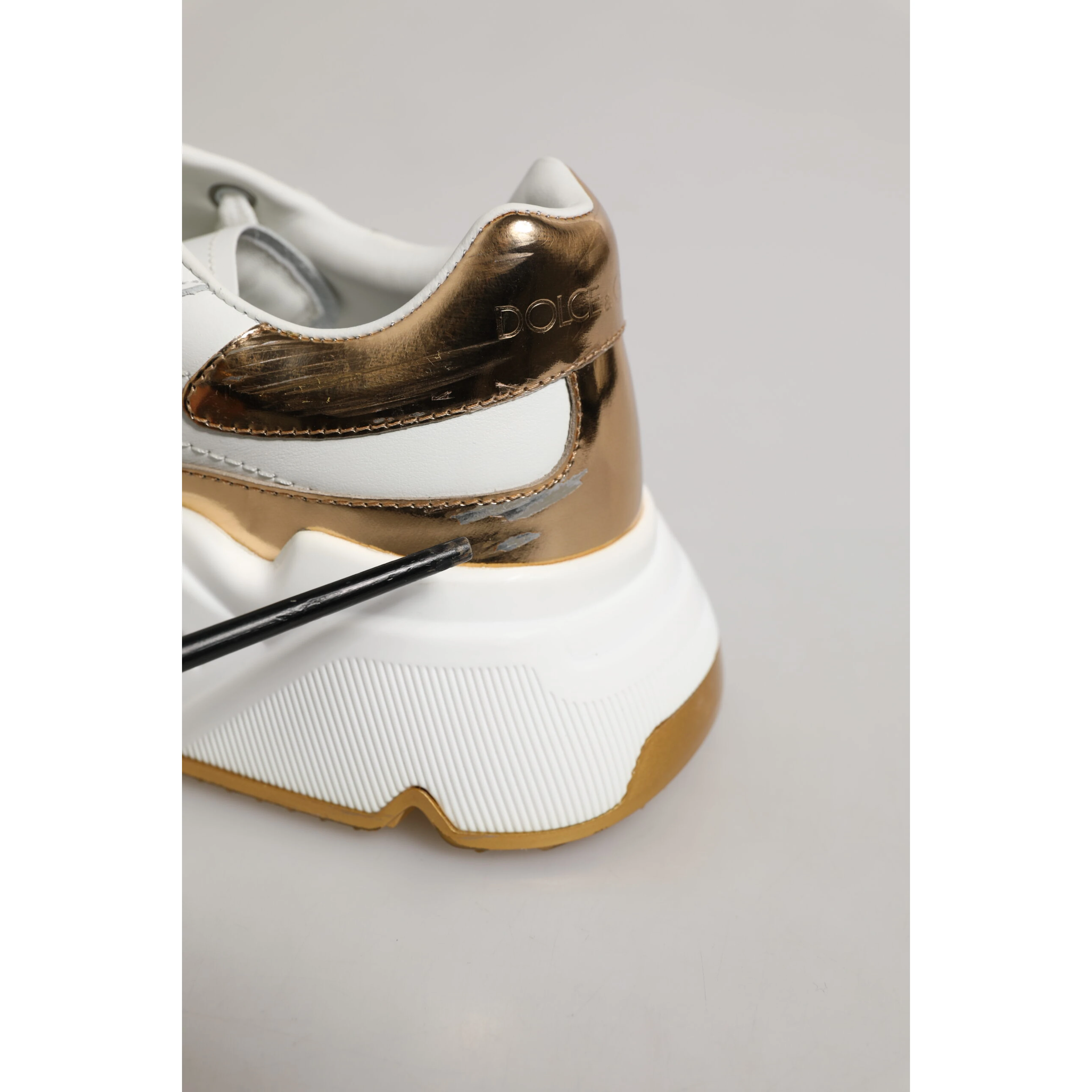 White Gold Daymaster Low Top Sneakers Shoes